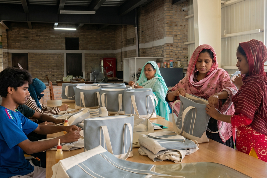 Akij Eco Lifestyle — Jute product craftsmanship